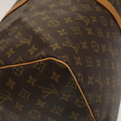 Louis Vuitton Keepall 55, Brown, Canvas, travel