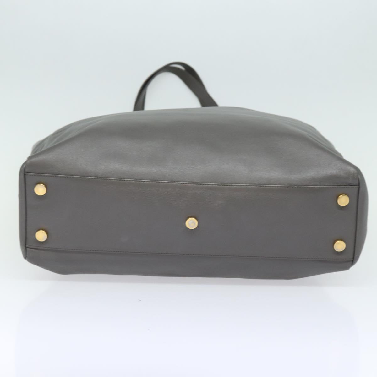 Saint Laurent Reversible, Grey, Leather, tote
