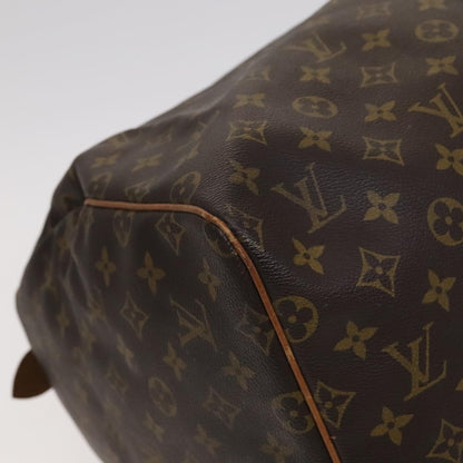 Louis Vuitton Keepall 55, Brown, Canvas, travel
