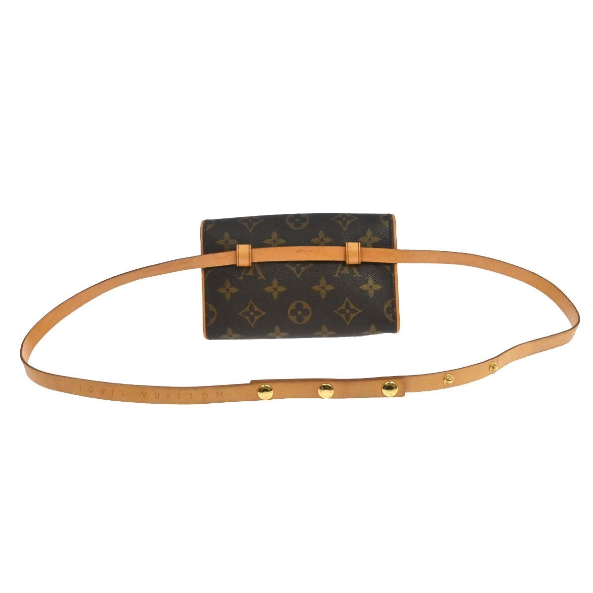 Louis Vuitton Florentine Pochette Damier, Brown, Canvas, Clutch