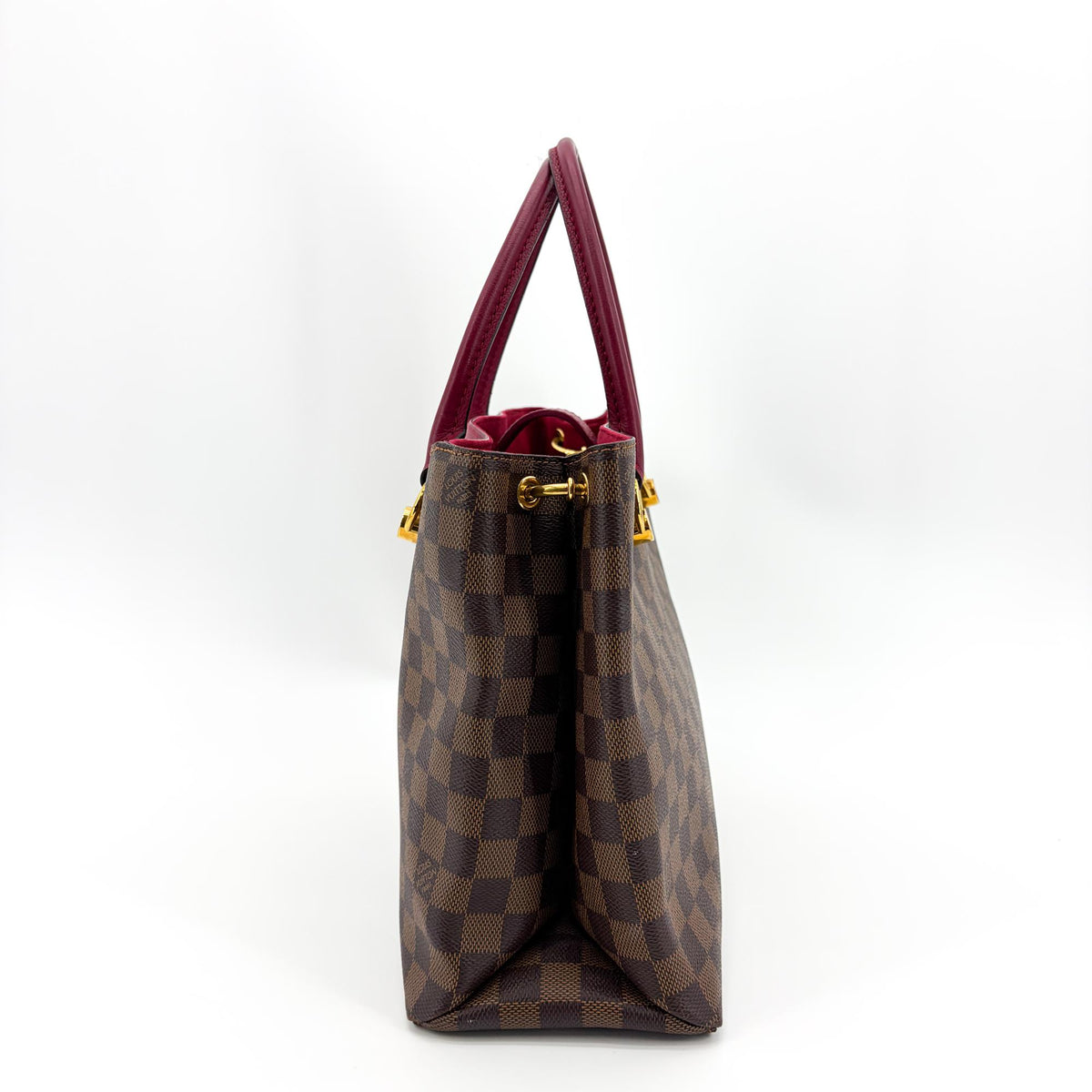 Louis Vuitton LV Riverside Damier with Leather, Brown, Canvas, Handbag