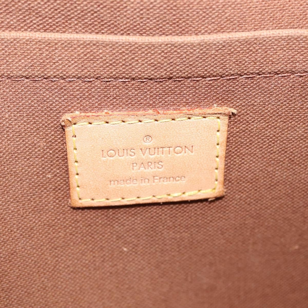 Louis Vuitton Sologne Monogram Canvas, Brown, Canvas, Handbag