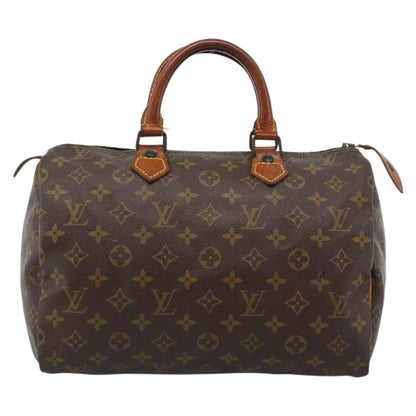 Louis Vuitton Speedy Monogram Canvas, Brown, Canvas, Handbag
