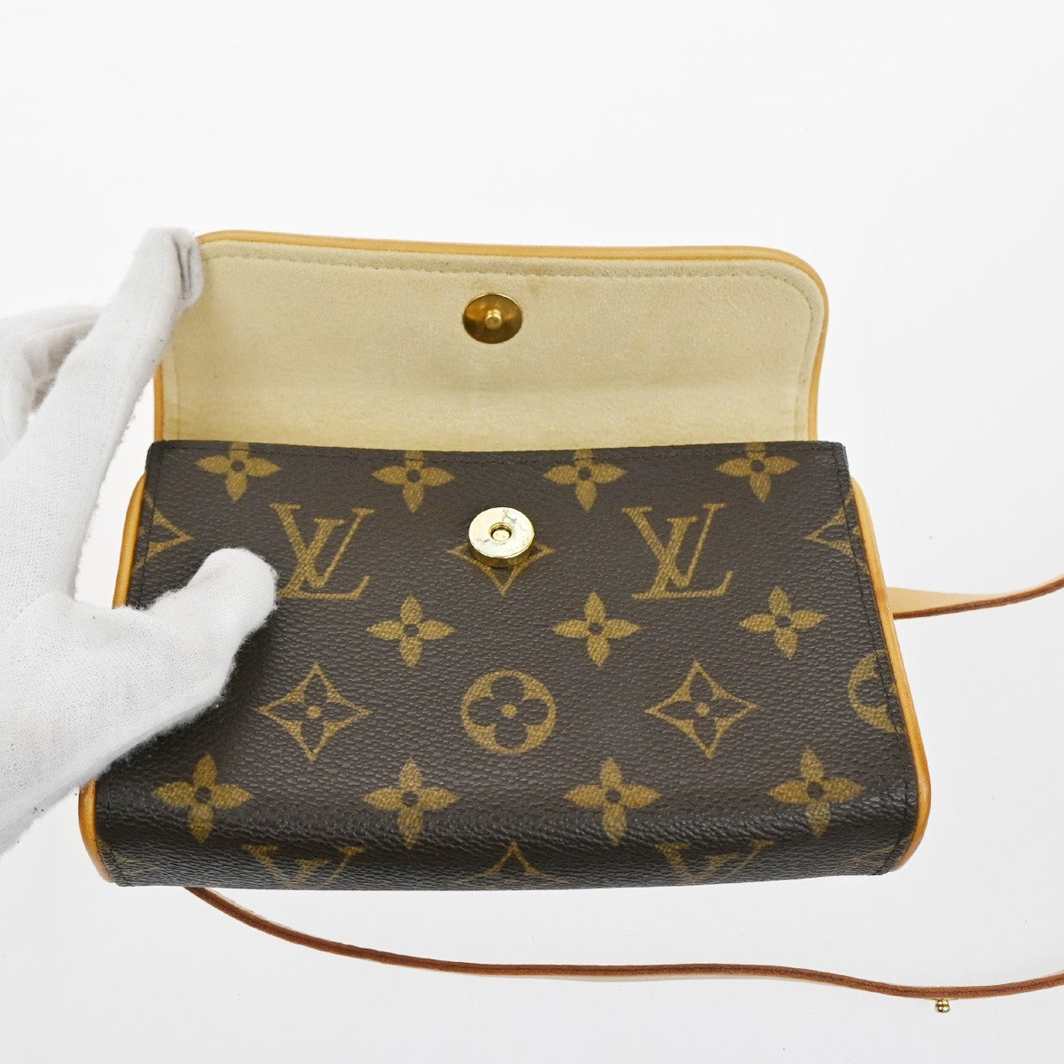 Louis Vuitton Florentine Waist Monogram Canvas, Brown, Canvas, Clutch