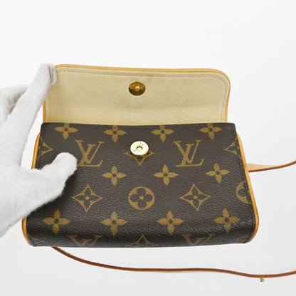 Louis Vuitton Florentine Waist Monogram Canvas, Brown, Canvas, Clutch