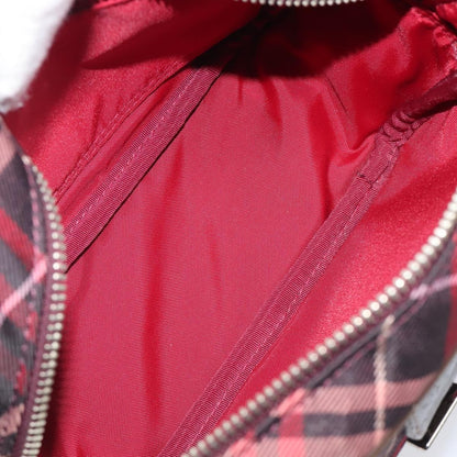 Burberry Nova Check Blue Label Nylon, Burgundy, Nylon, Shoulder Bag