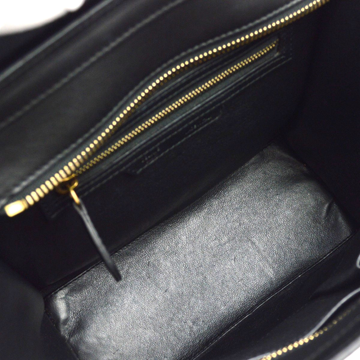 Celine Tricolor Luggage Leather, Beige, Leather, Handbag