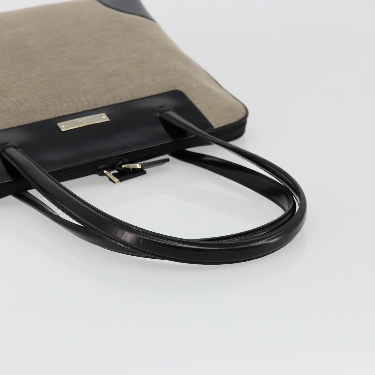 Gucci Open Tote GG Canvas and Leather, Beige, Canvas, Handbag