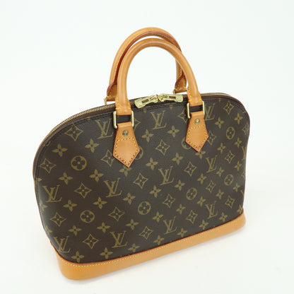 Louis Vuitton Alma Monogram Canvas, Brown, Canvas, Handbag