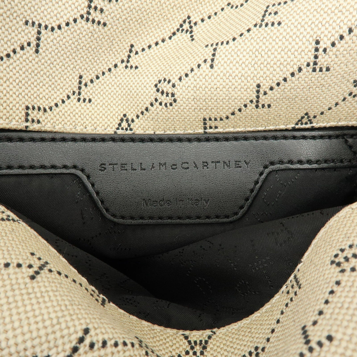 Stella McCartney Falabella Faux Leather, Beige, Canvas, Tote Bag