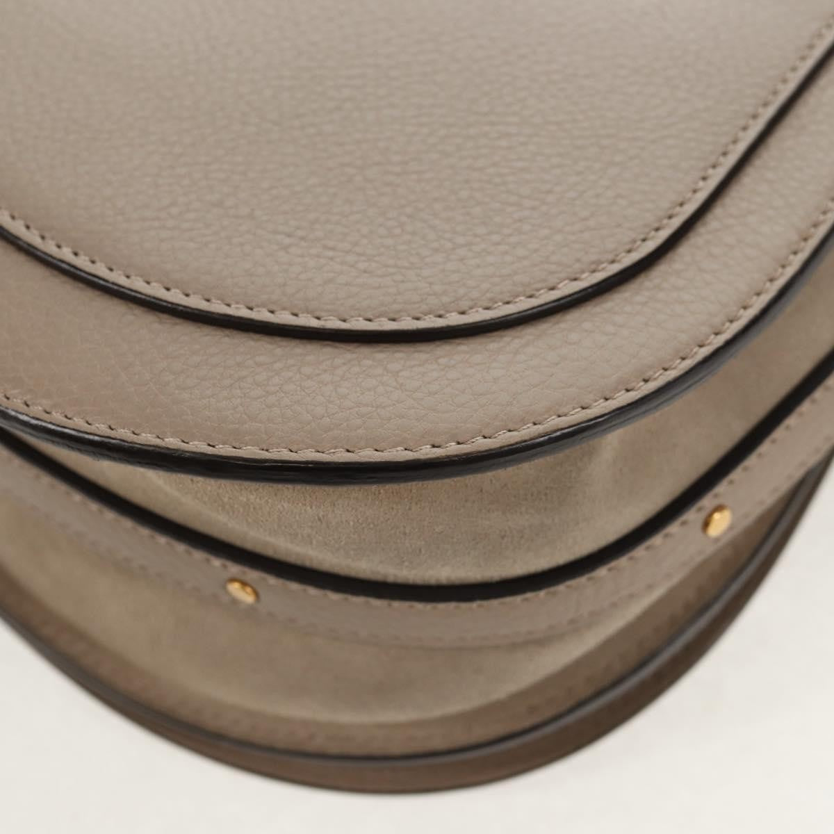 Chloe Nile Leather, Beige, Leather, Shoulder Bag