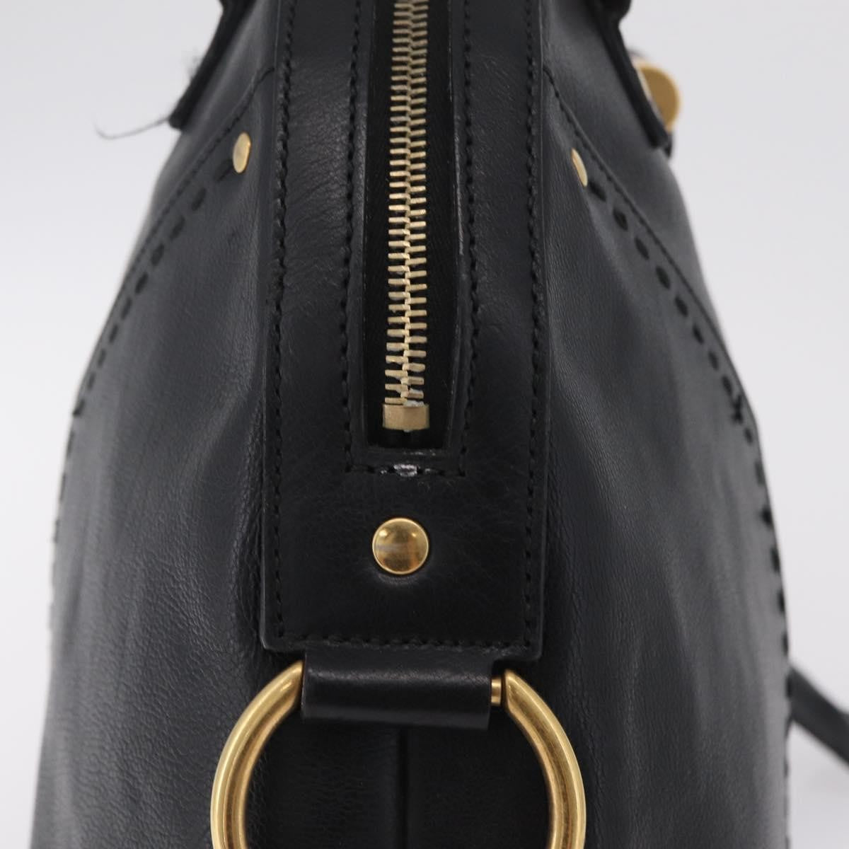 Saint Laurent Muse Leather, Black, Leather, Shoulder Bag