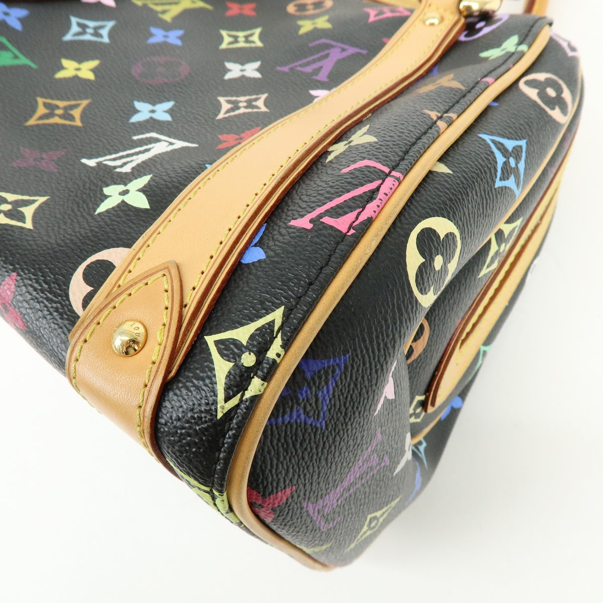 Louis Vuitton Priscilla Monogram Multicolor, Black, Canvas, Handbag