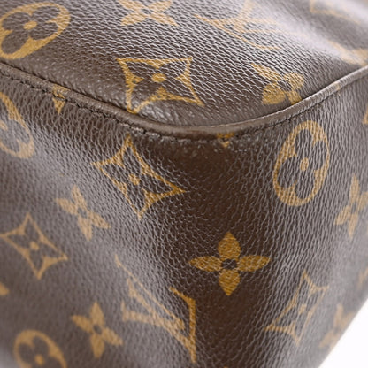 Louis Vuitton Looping Monogram Canvas, Brown, Canvas, Handbag