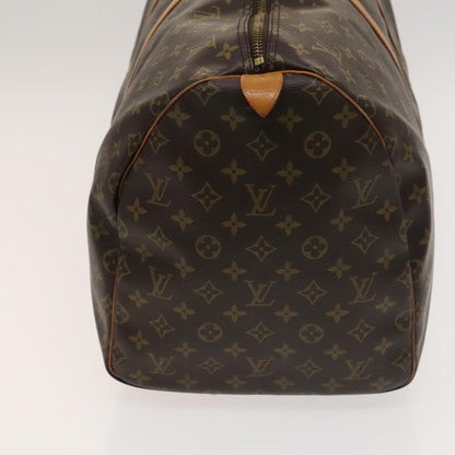 Louis Vuitton Keepall 55, Brown, Canvas, travel