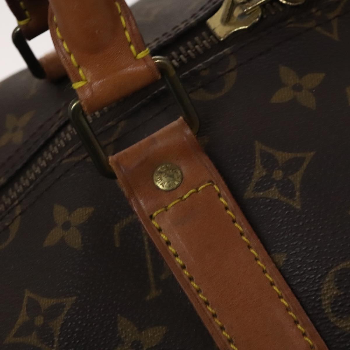 Louis Vuitton Keepall 55, Brown, Canvas, travel