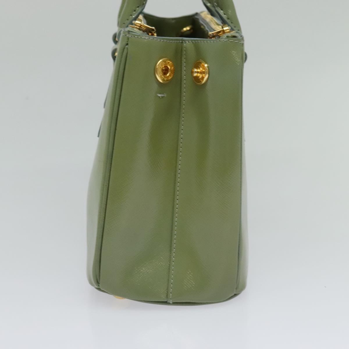 Prada Galleria, Green, Leather, handbag