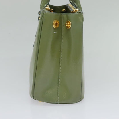 Prada Galleria, Green, Leather, handbag