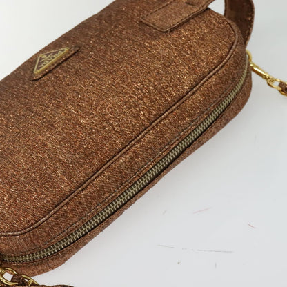 Prada, Brown, Canvas, shoulder
