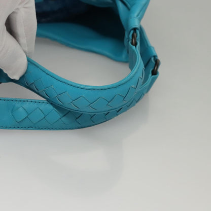 Bottega Veneta Intrecciato, Blue, Leather, handbag