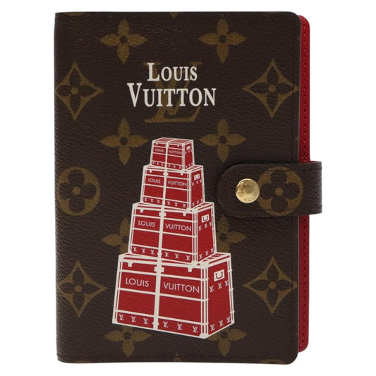 Louis Vuitton Agenda PM, Brown, Canvas, wallet