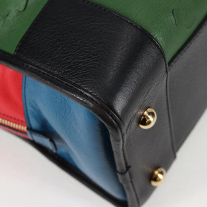 Loewe Amazona, Green, Leather, handbag