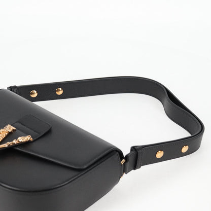 Versace Medusa, Black, Leather, shoulder