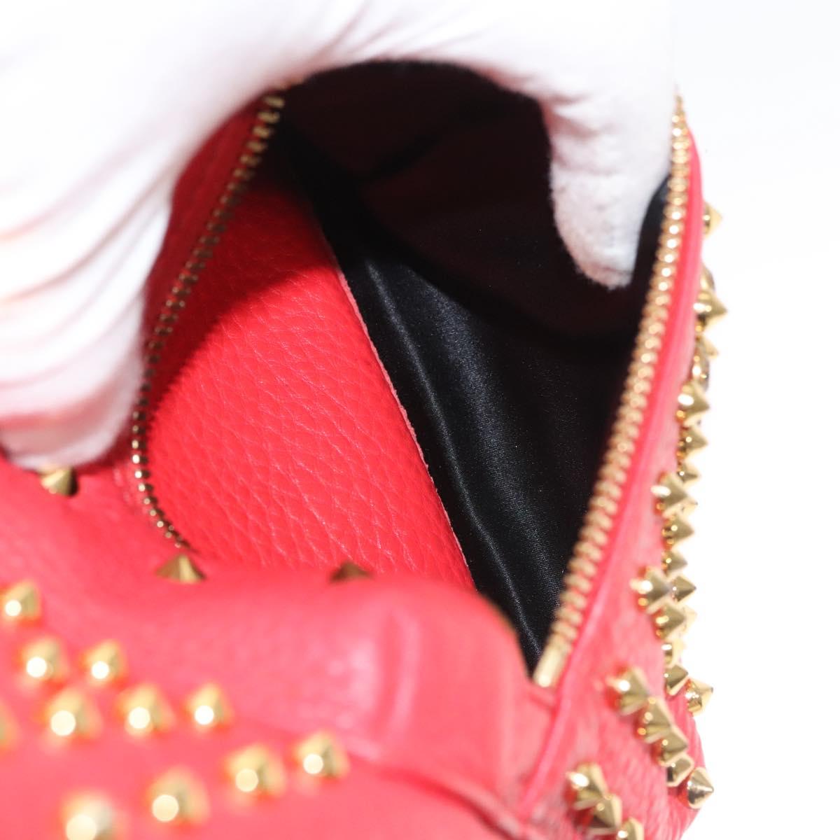 MCM Stark, Red, Leather, backpack