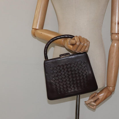 Bottega Veneta Intrecciato, Brown, Leather, handbag