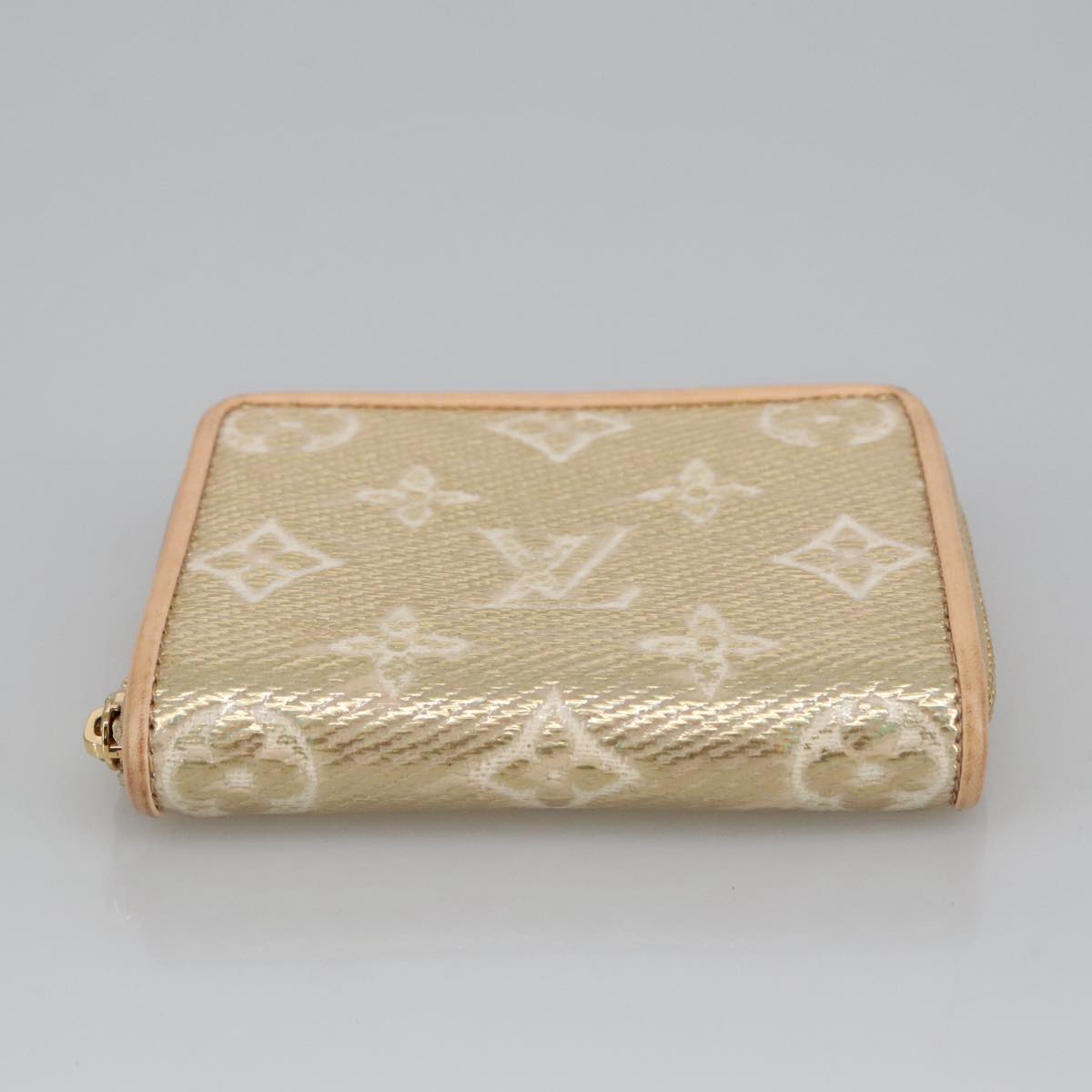 Louis Vuitton Zippy coin purse, Gold, Canvas, wallet