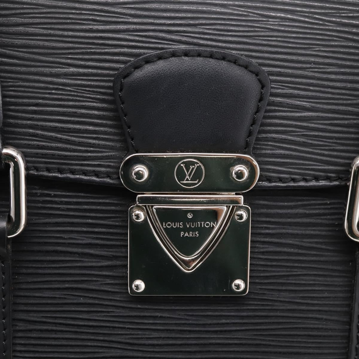 Louis Vuitton Segur Epi Leather, Black, Leather, Handbag