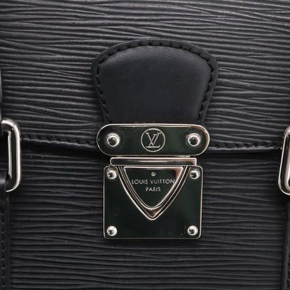 Louis Vuitton Segur Epi Leather, Black, Leather, Handbag