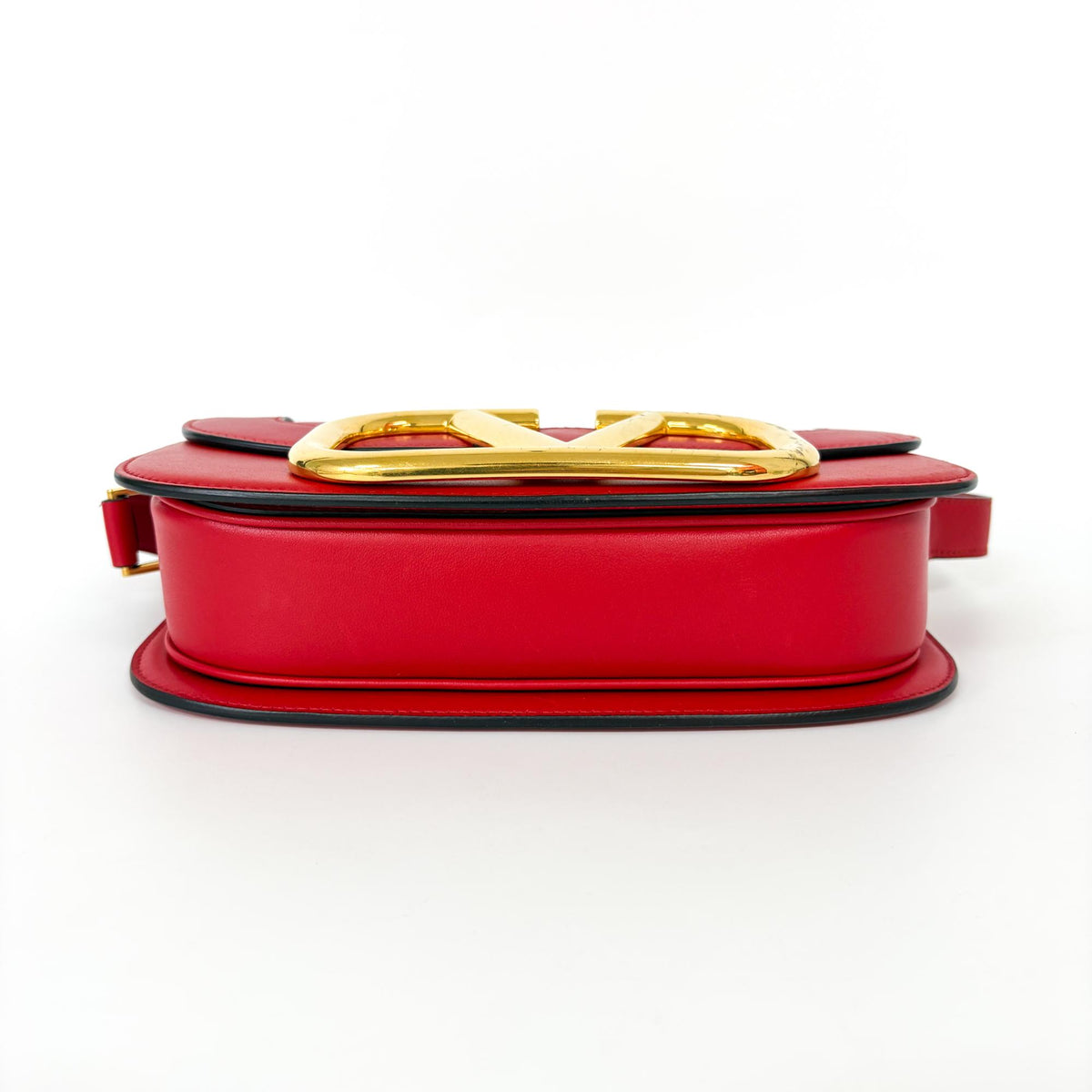 Valentino Garavani Supervee Leather, Red, Leather, Crossbody Bag