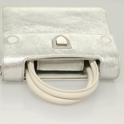Dior Diorever, Silver, Leather, handbag