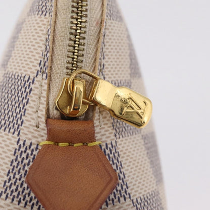 Louis Vuitton Toiletry Pouch Damier, Beige, Canvas, Clutch