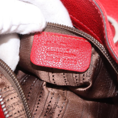 Salvatore Ferragamo Sofia Satchel Grainy Leather, Red, Leather, Handbag