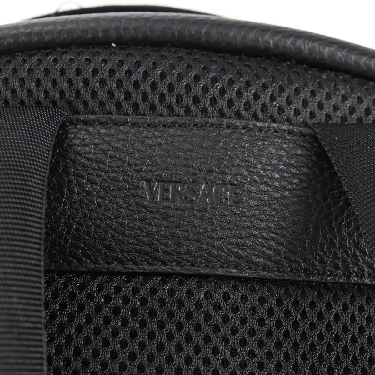 Versace Medusa, Black, Leather, backpack