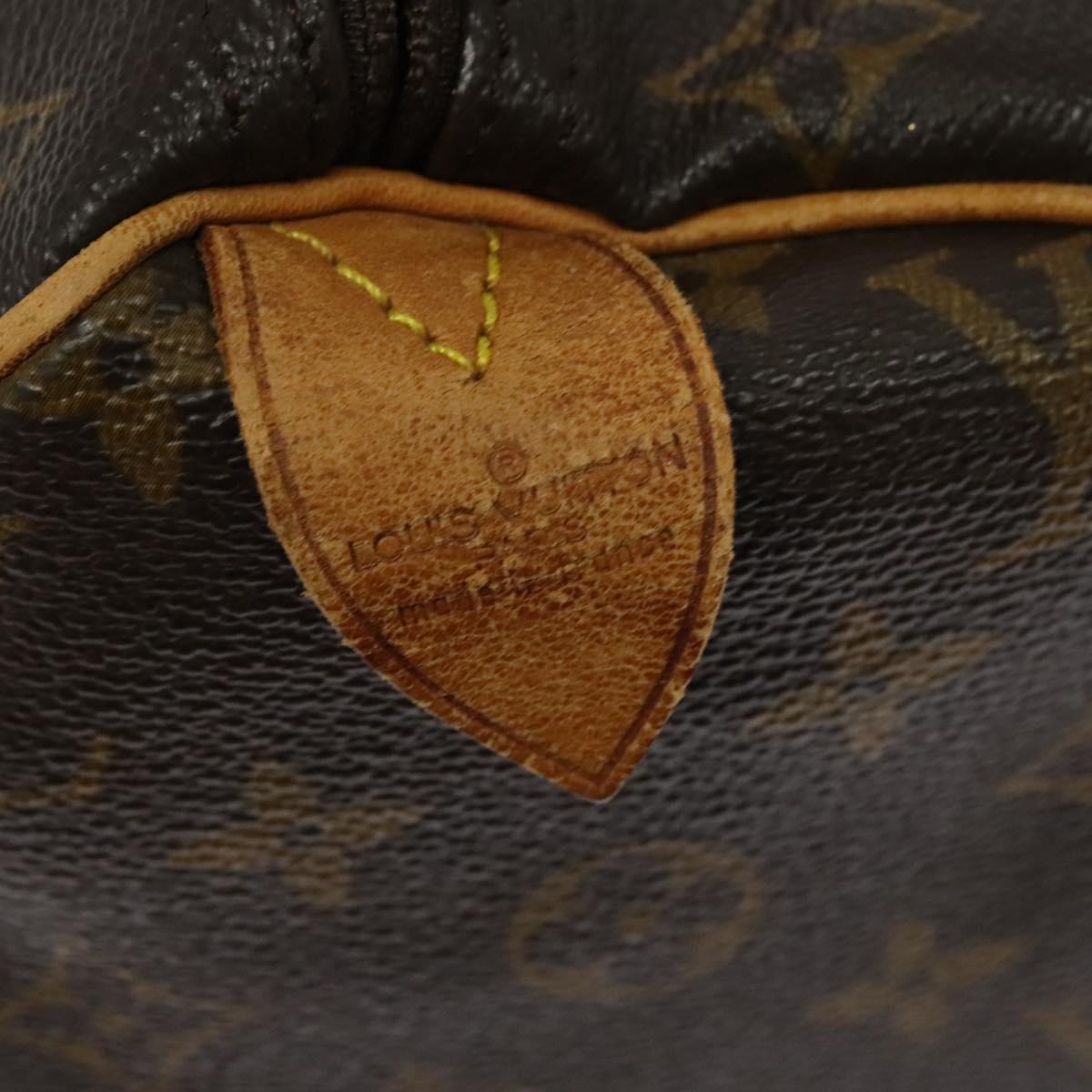 Louis Vuitton Speedy Handbag Monogram Canvas, BROWN, CANVAS, Handbag