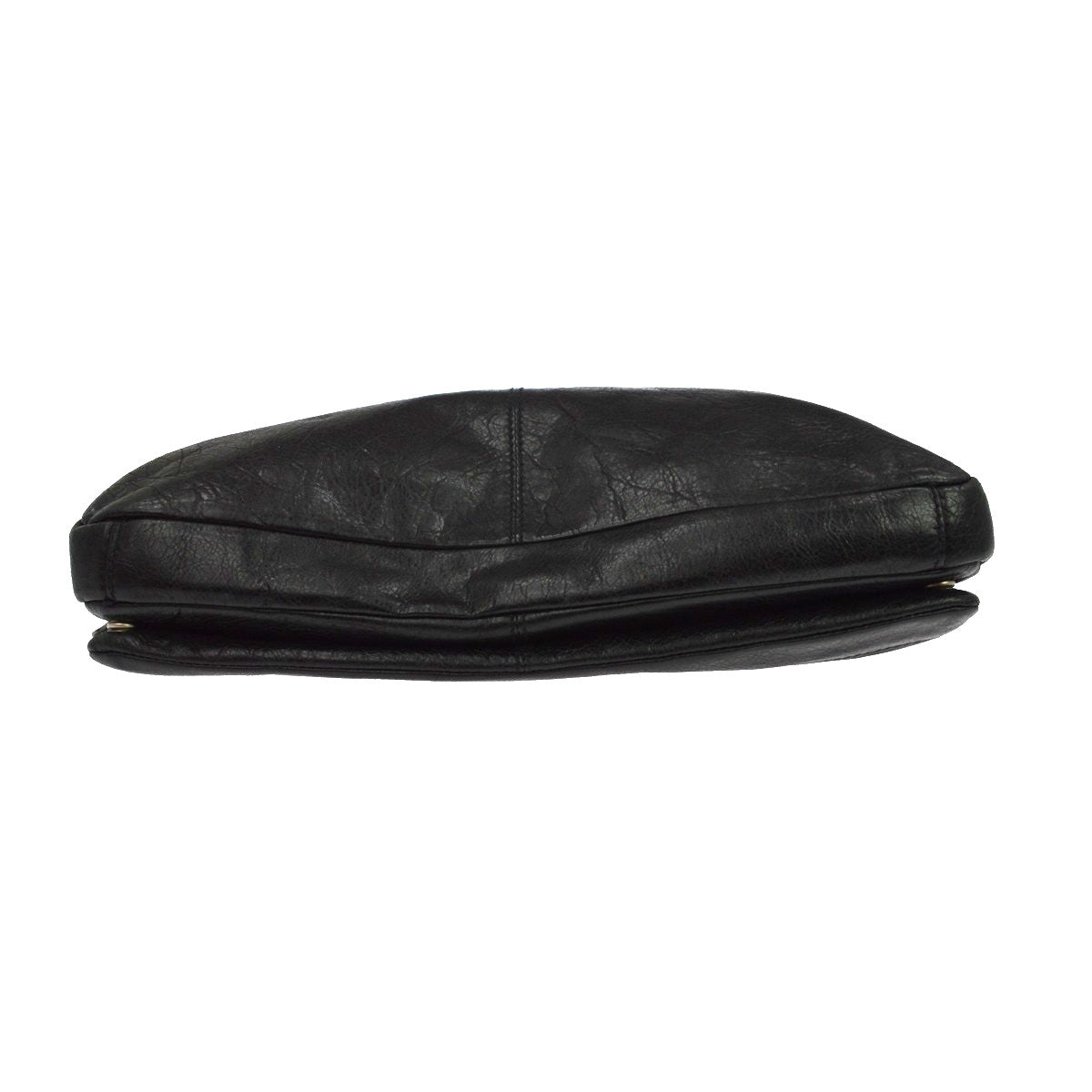 Balenciaga Mini Folder Leather, Black, Leather, Handbag
