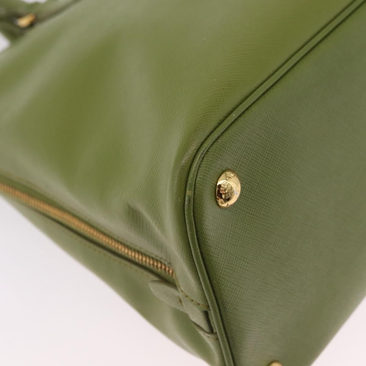 Prada Promenade Saffiano Leather, Green, Leather, Handbag