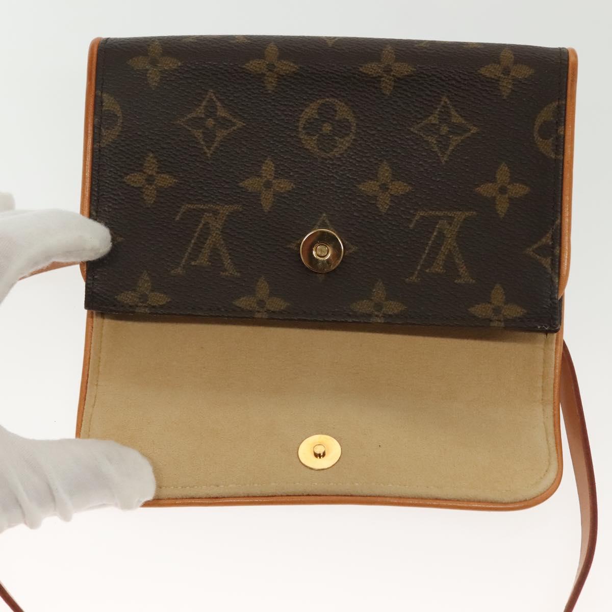 Louis Vuitton Florentine, Brown, Canvas, shoulder