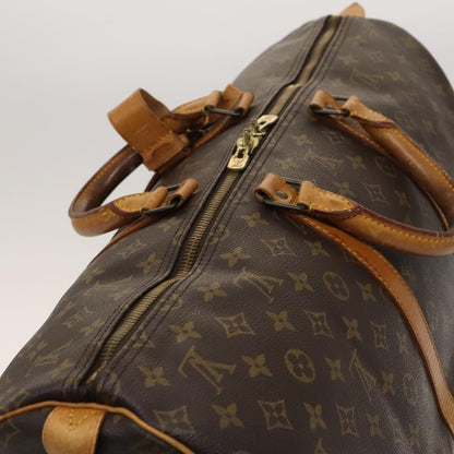 Louis Vuitton Keepall 55, Brown, Canvas, travel