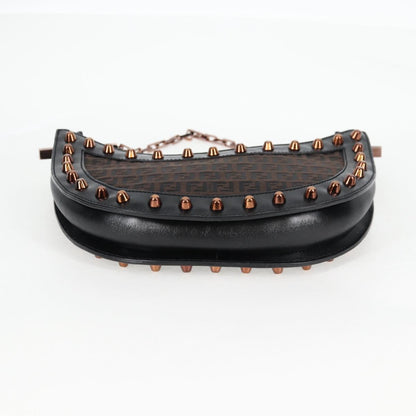 Fendi, Black, Canvas, shoulder