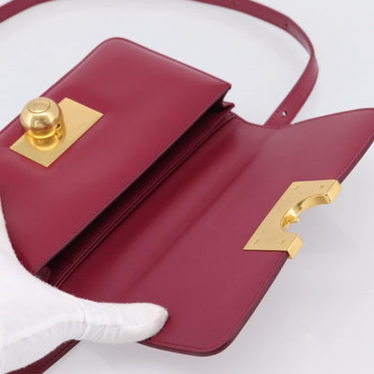 Bottega Veneta BV Classic Smooth Calfskin, Burgundy, Leather, Shoulder Bag