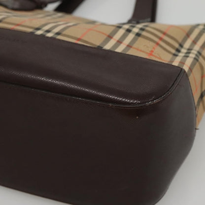 Burberry Nova Check Tote canvas check pattern, Beige, Canvas, Handbag