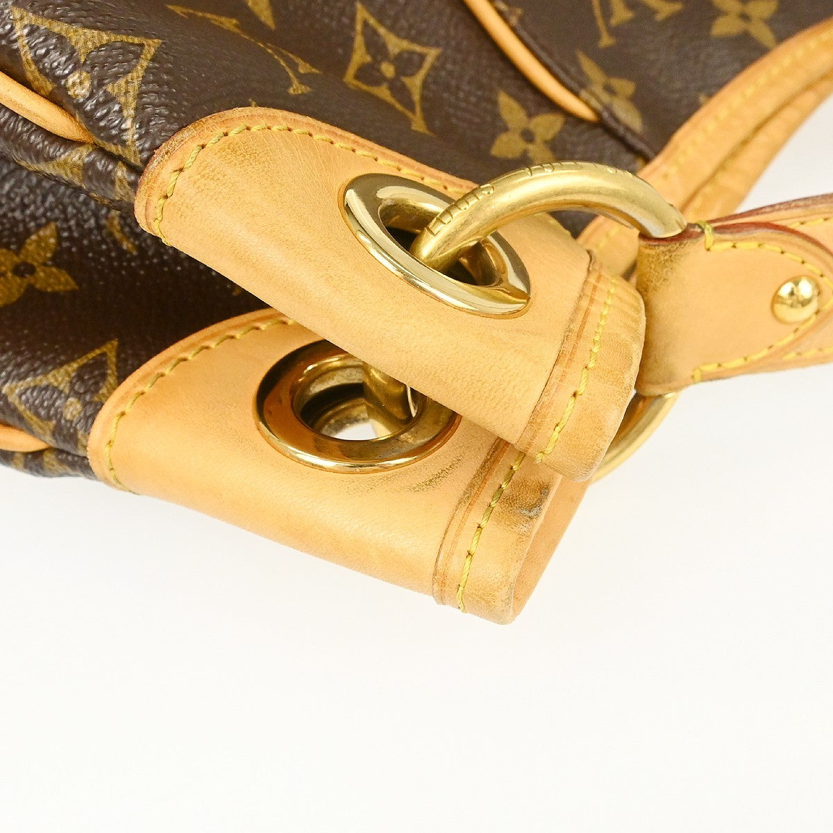 Louis Vuitton Galliera Monogram Canvas, Brown, Canvas, Handbag