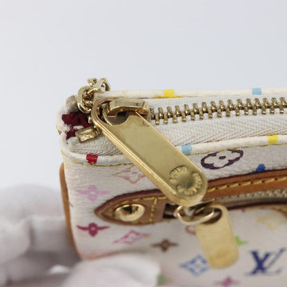 Louis Vuitton Pochette Plate Monogram Multicolor, Multicolour, Canvas, Clutch