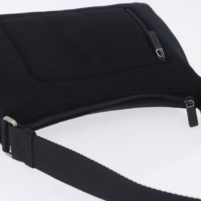 Miu Miu Shoulder Leather, Black, Nylon, Shoulder Bag