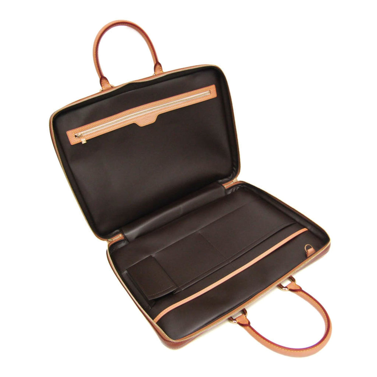 Louis Vuitton Vandam Monogram Vernis, Brown, Patent Leather, Handbag