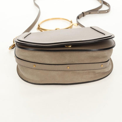 Chloe Nile Leather, Beige, Leather, Shoulder Bag